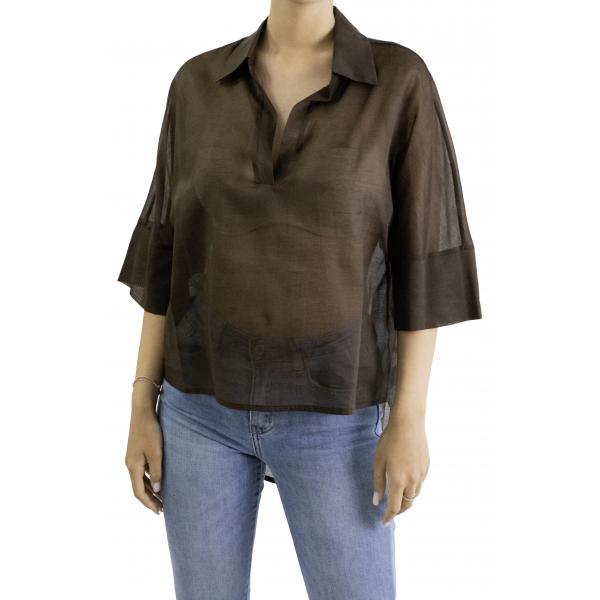 Camicia in cotone con colletto  Options 